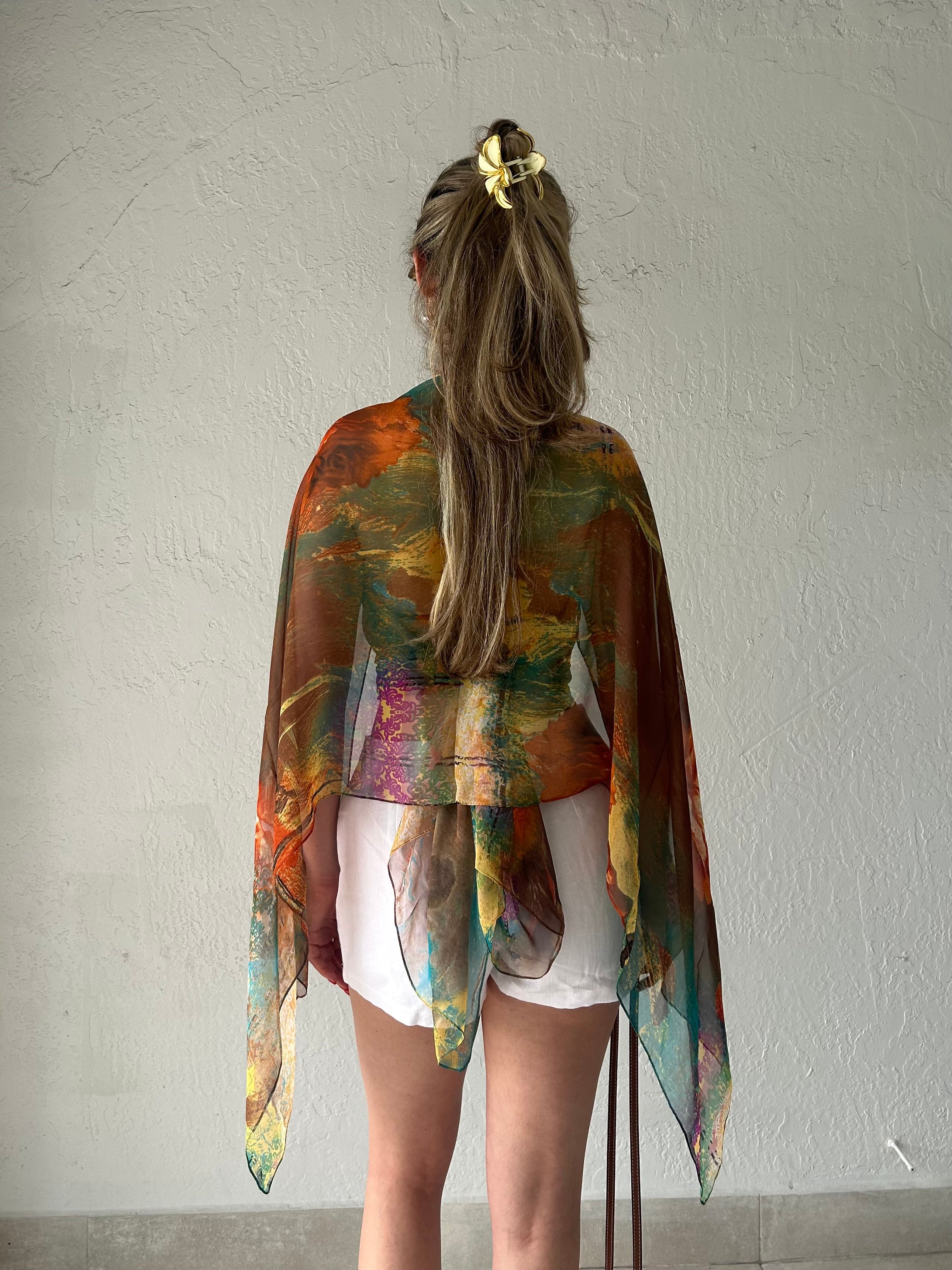 9-WAY CHIFFON PONCHO