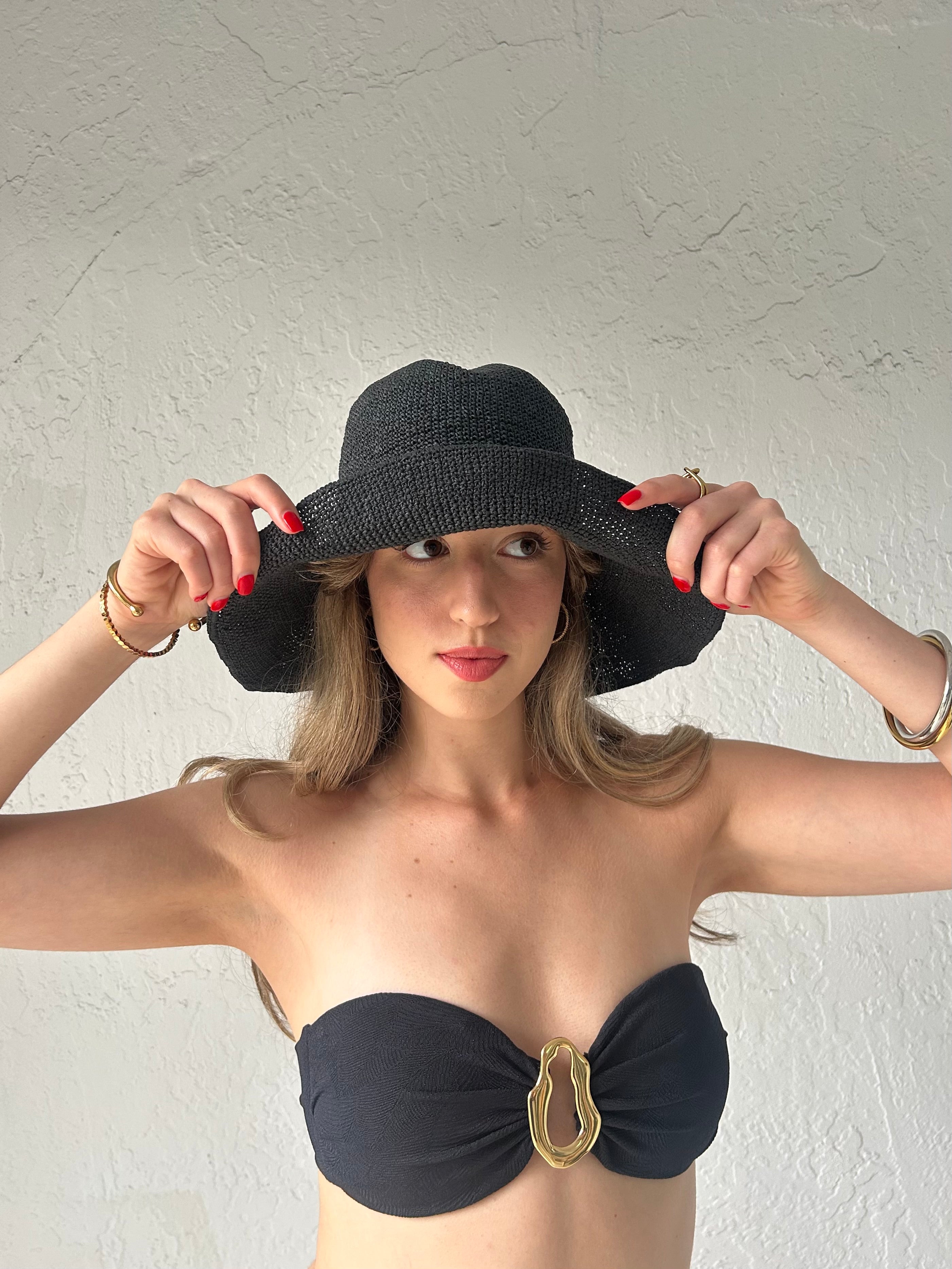 STRAW BUCKET HATS - 3 COLORS