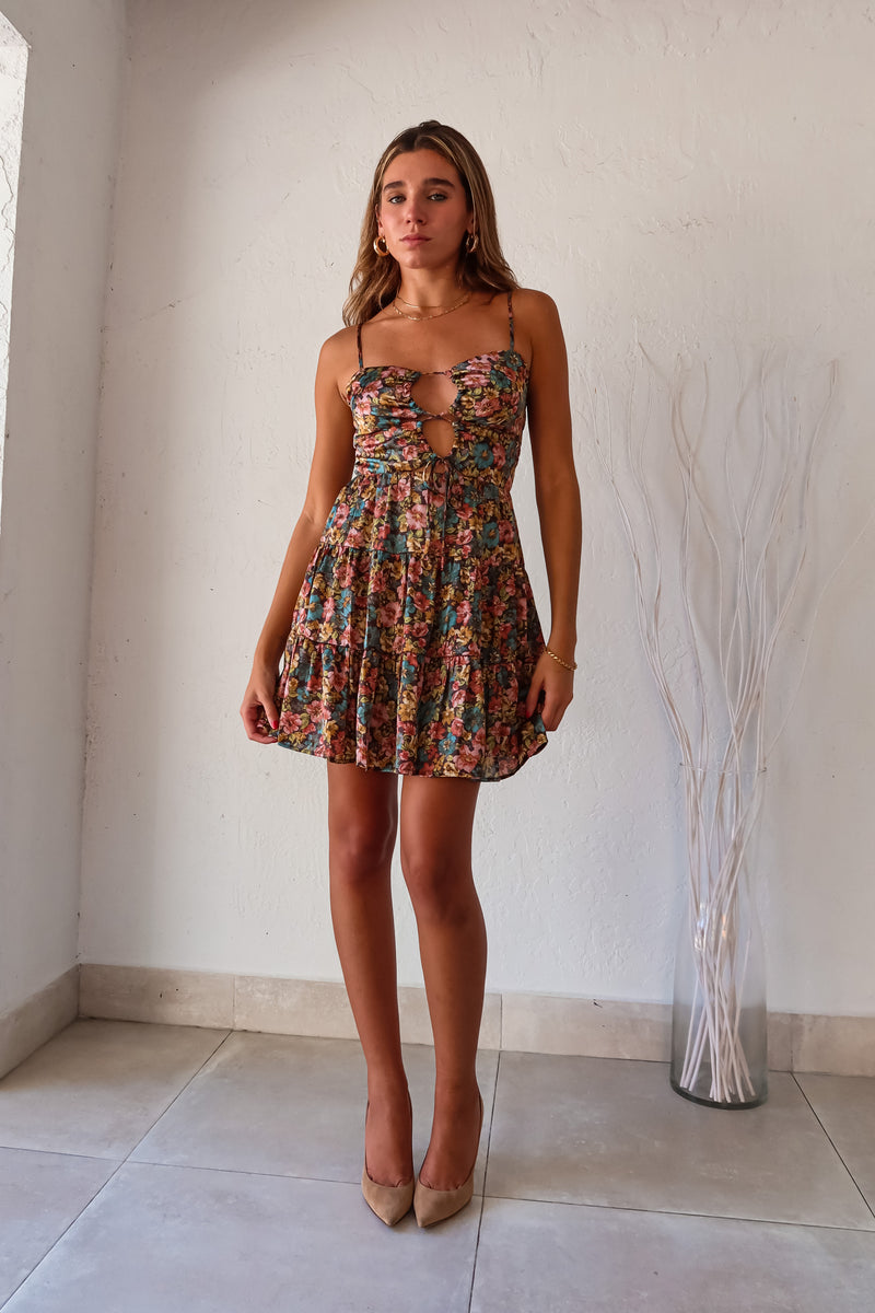 VINTAGE ROSE MINI DRESS
