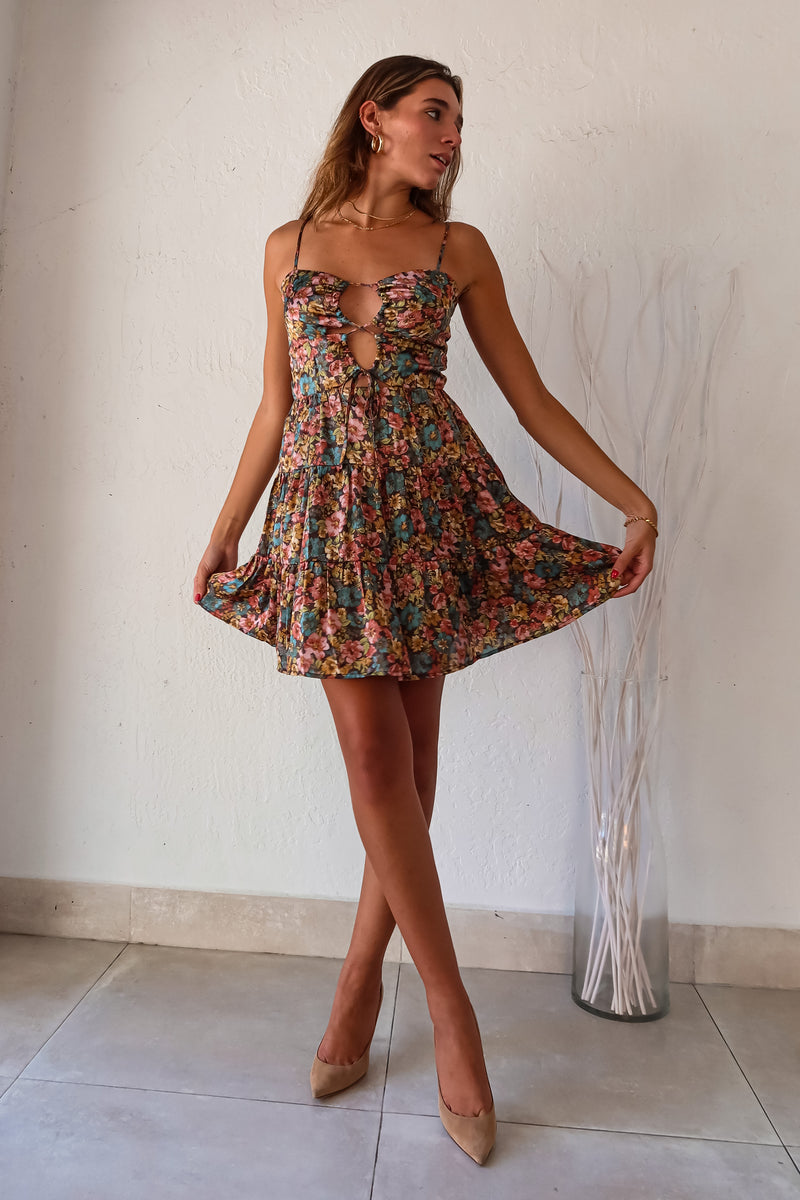 VINTAGE ROSE MINI DRESS