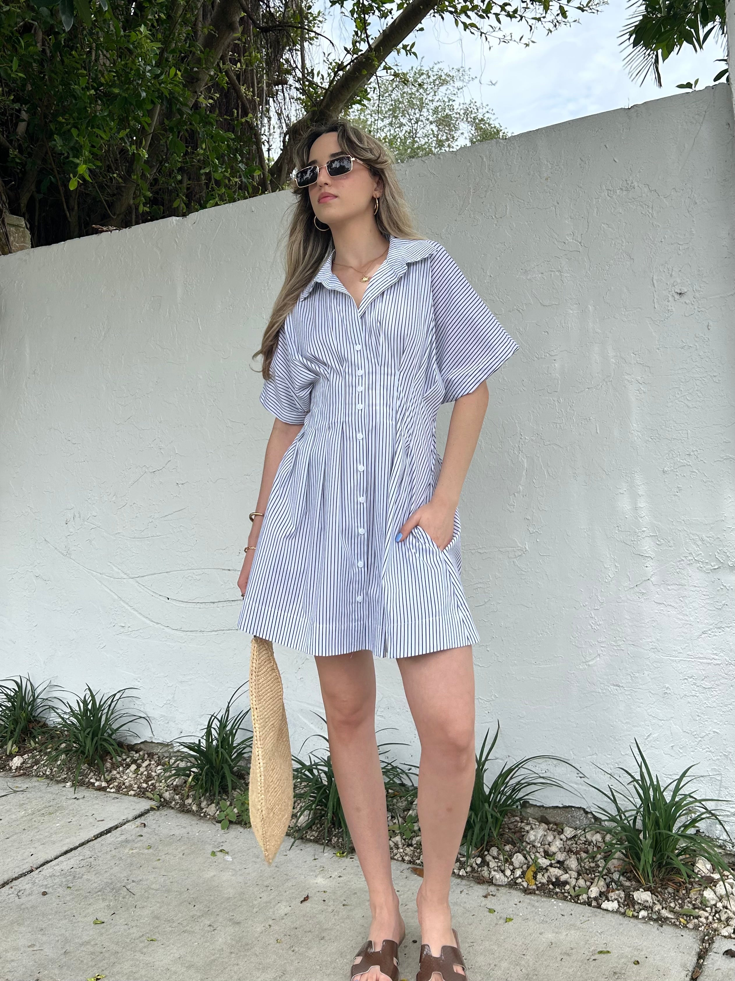 PERFECT BRUNCH BUTTON DOWN DRESS