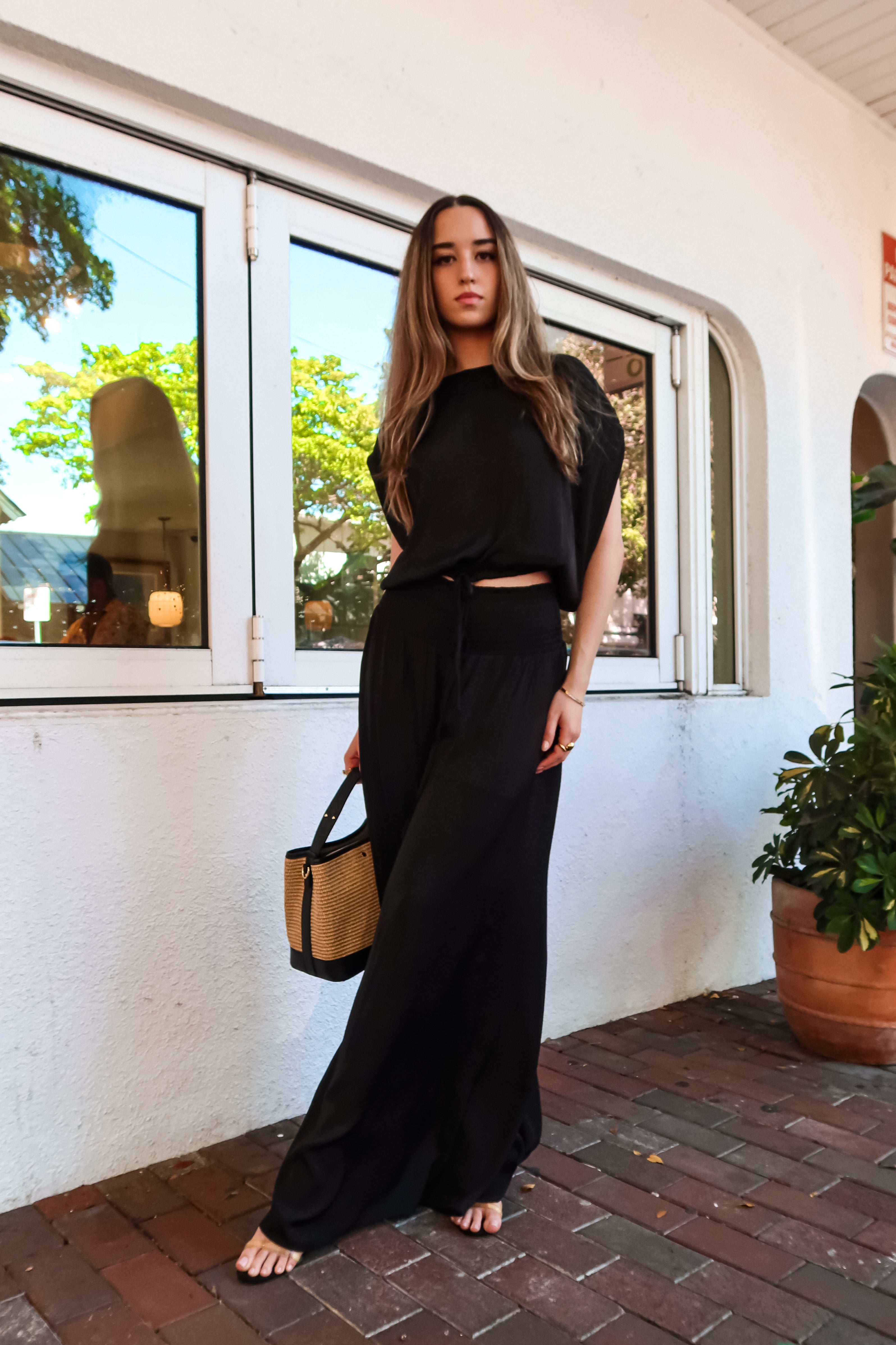 MONDRIAN SATIN PANT BLACK