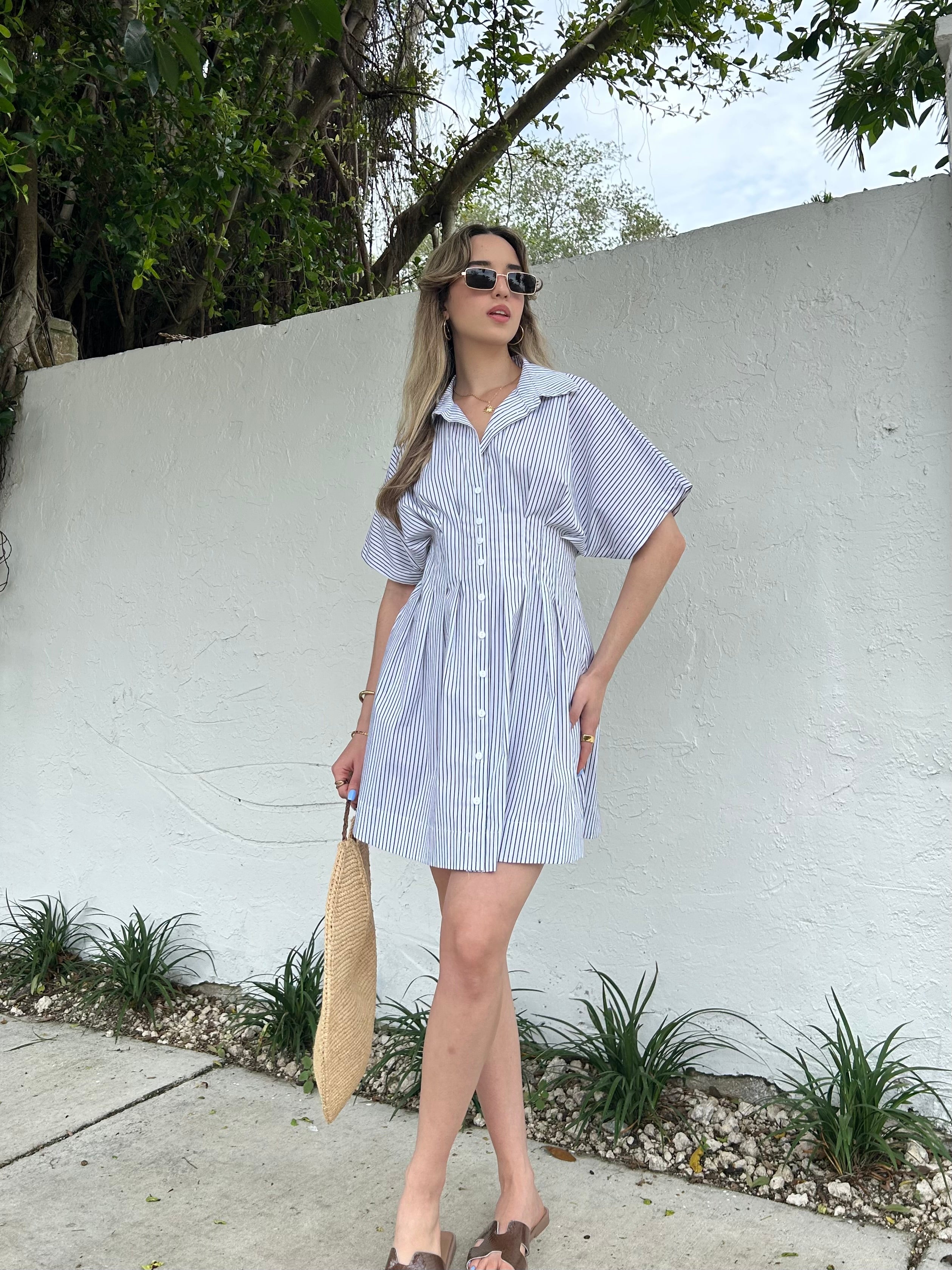 PERFECT BRUNCH BUTTON DOWN DRESS