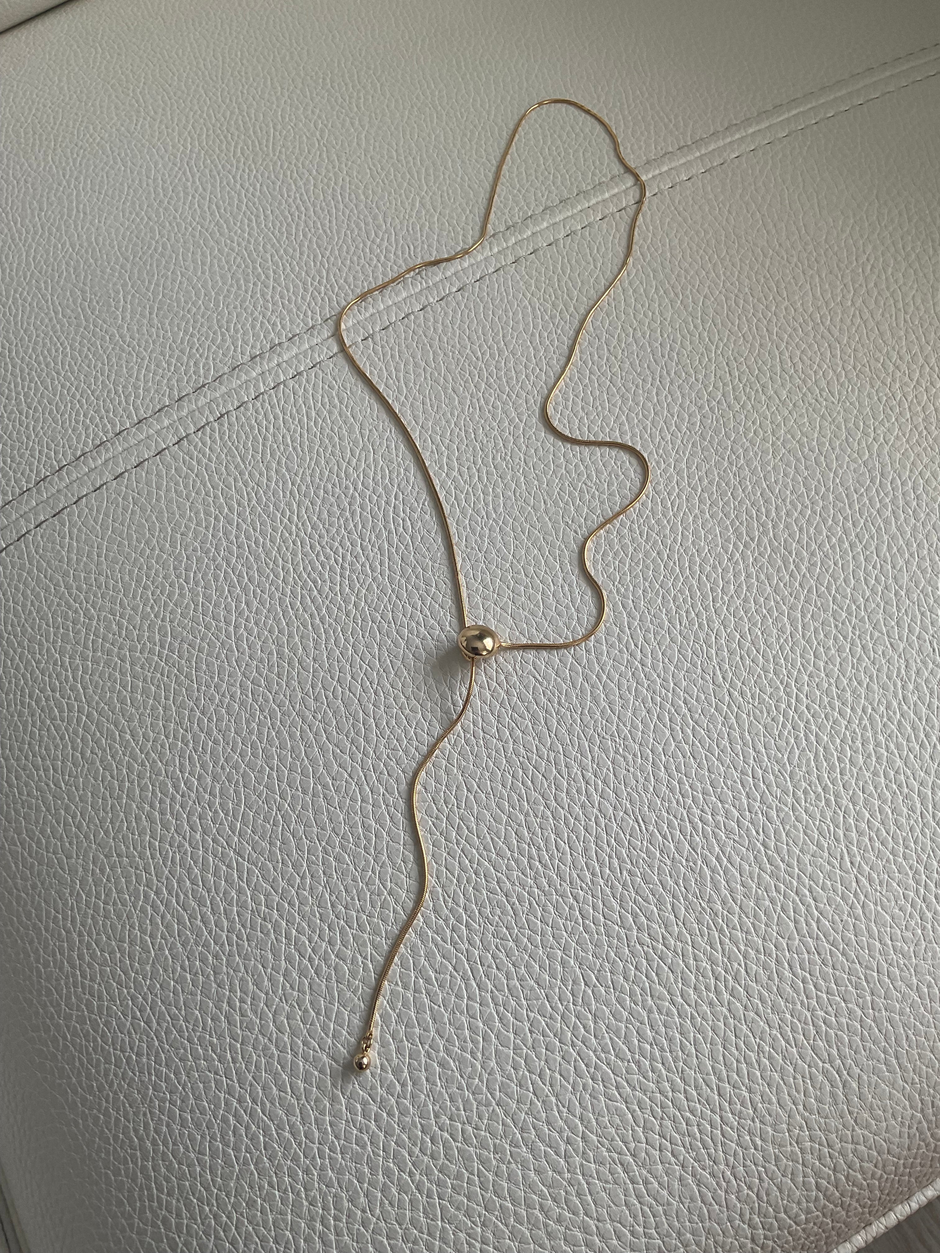 ORBIT LARIAT NECKLACE