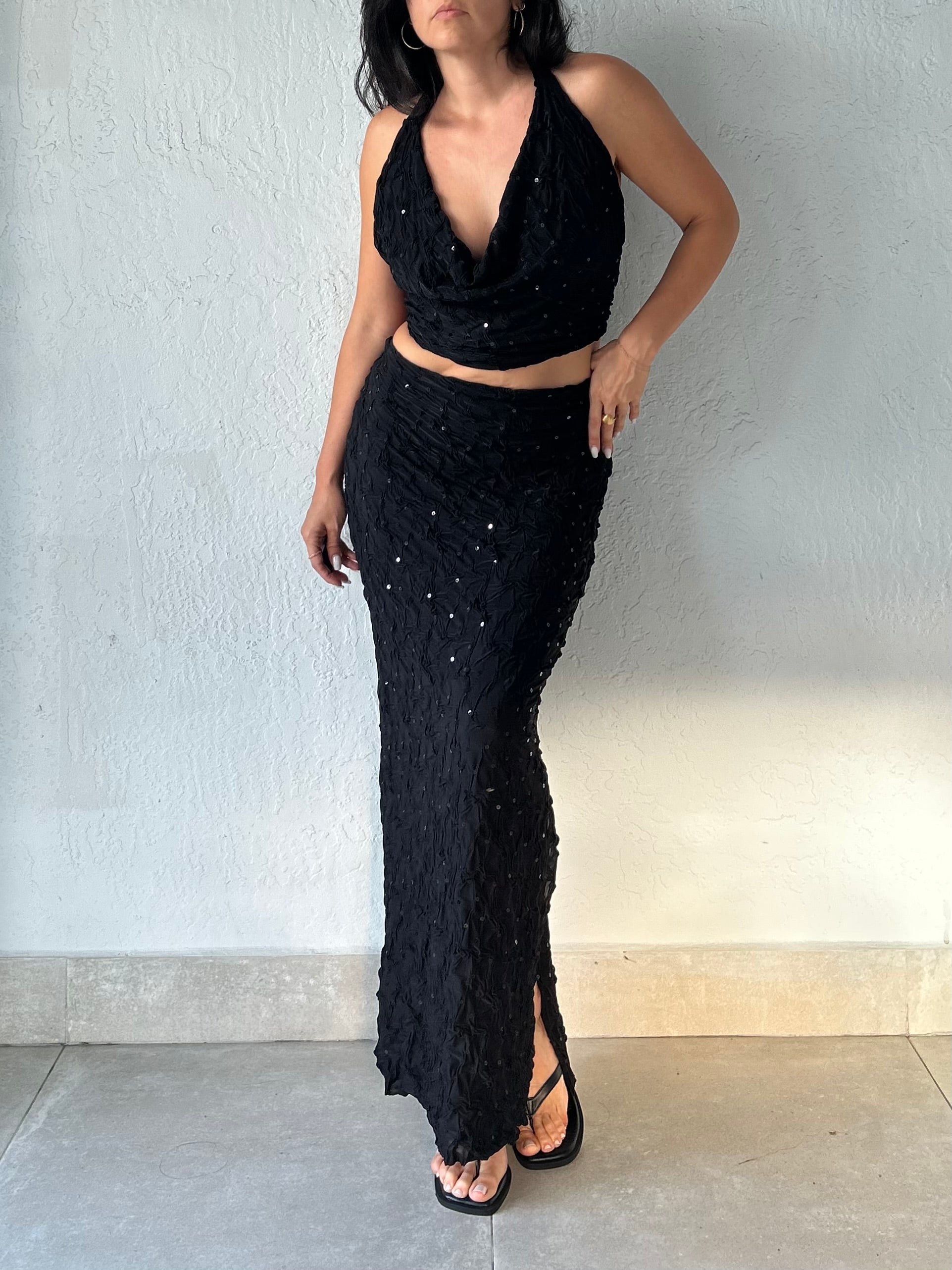 MELROSE MAXI SKIRT - ROSELIA SEQUIN