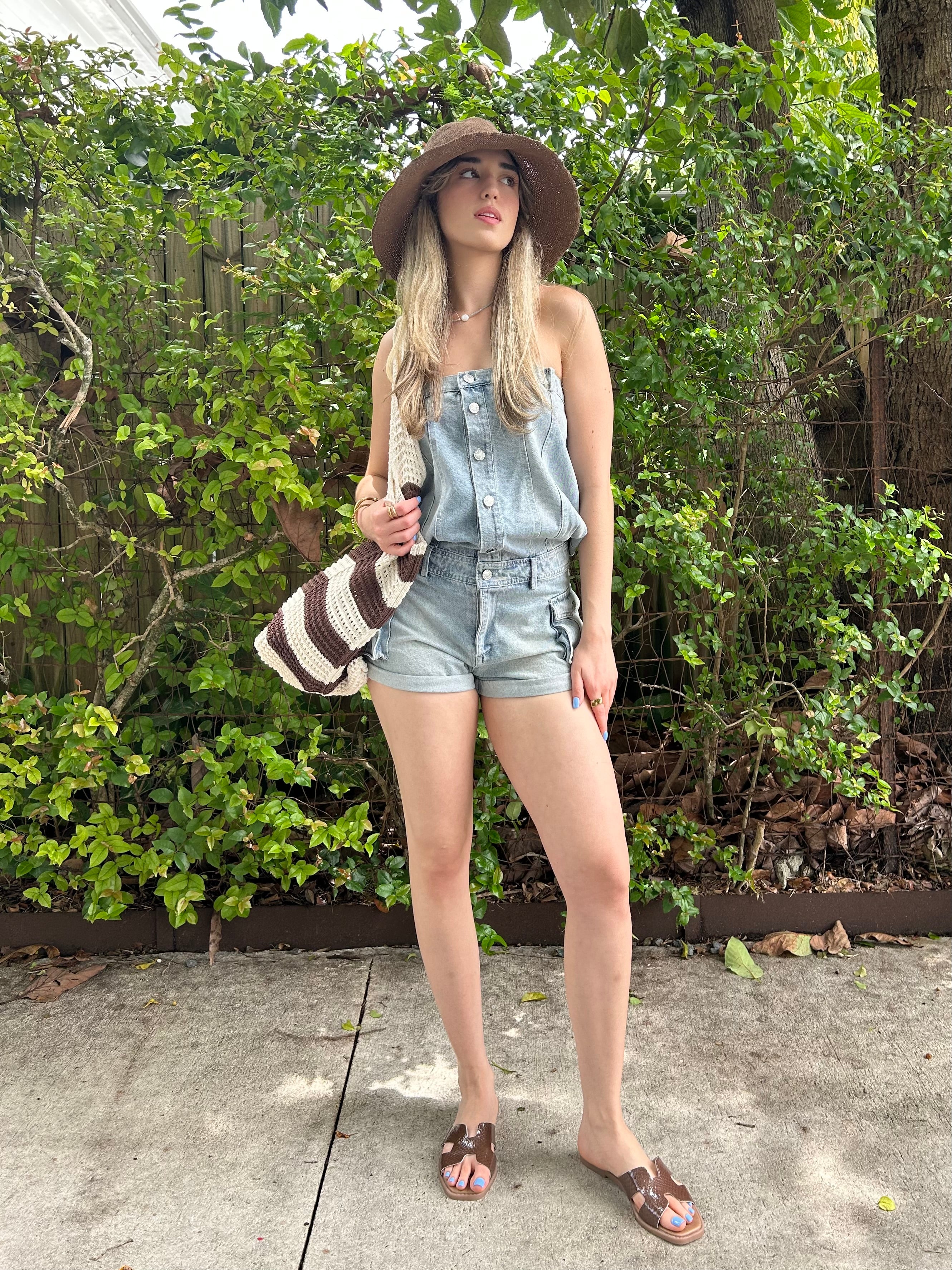 DESERT DENIM ROMPER