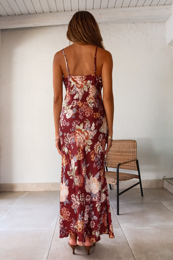 AGATHA SATIN MAXI DRESS