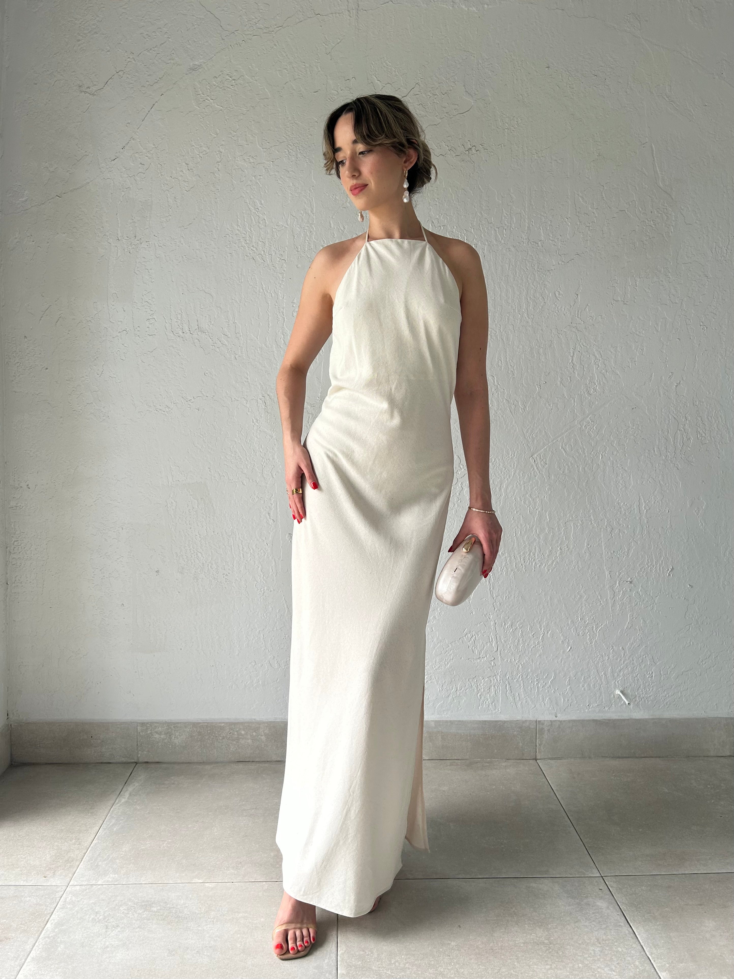 SUN + WATER LINEN MAXI DRESS