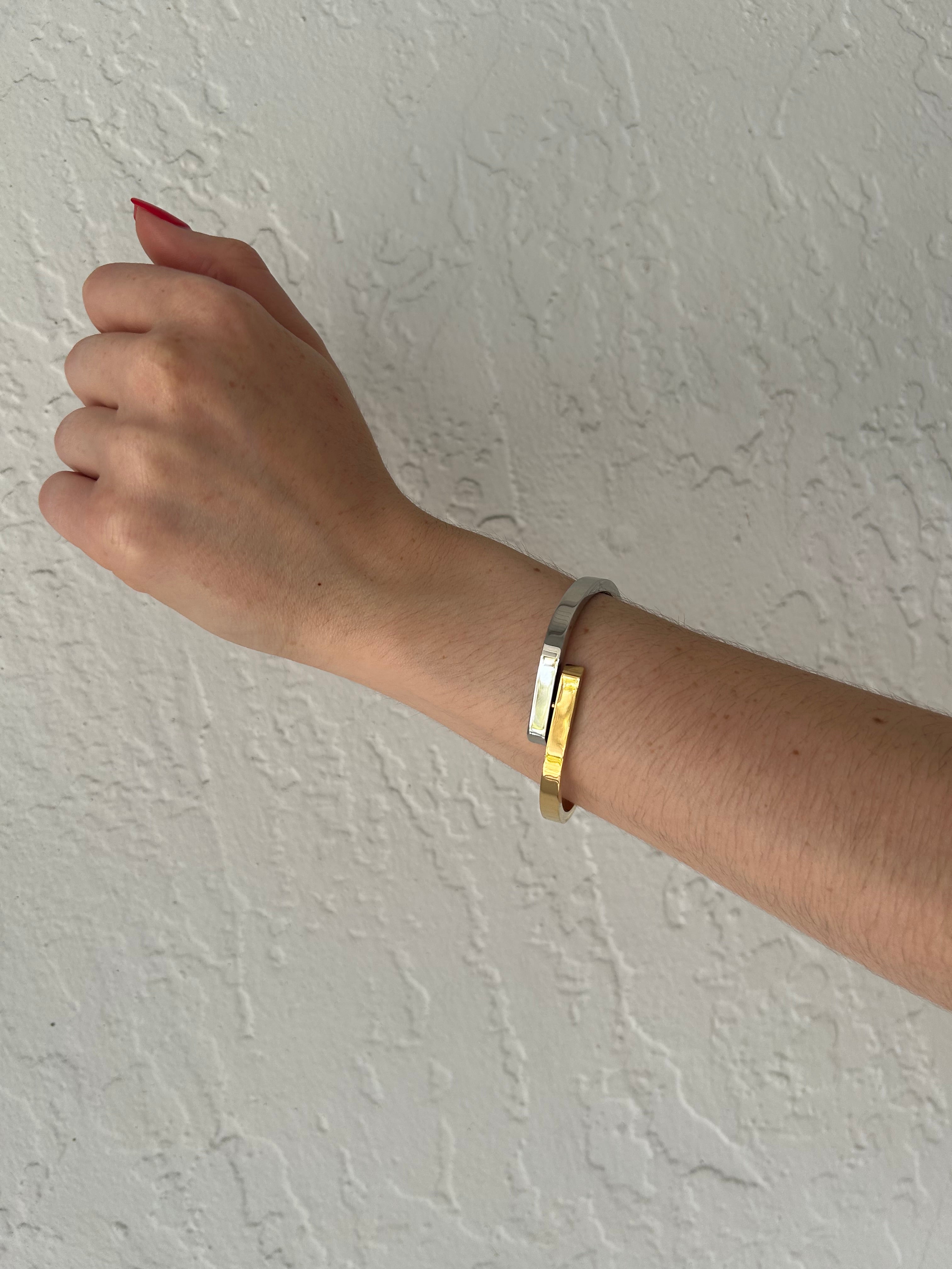 STAINLESS STEEL 2 TONE BANGLE