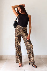 Unleash your wild side with our PROWL JEANS. These cheetah denim jeans feature a flattering wide leg and high waist for a fierce look. With a button zipper closure, front pockets, and belt loops, these jeans are both stylish and functional. Take a walk on the wild side!