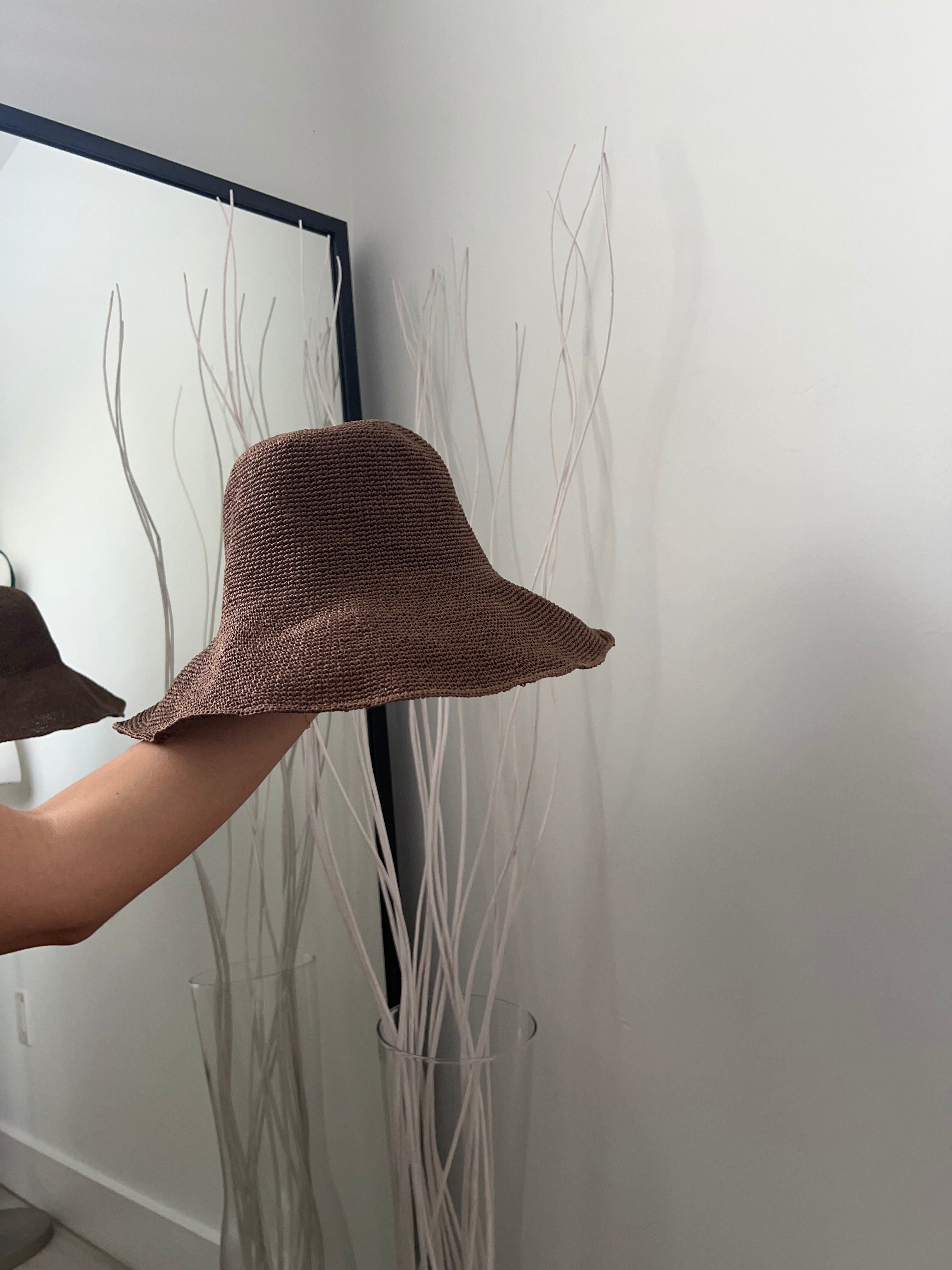 STRAW BUCKET HATS - 3 COLORS