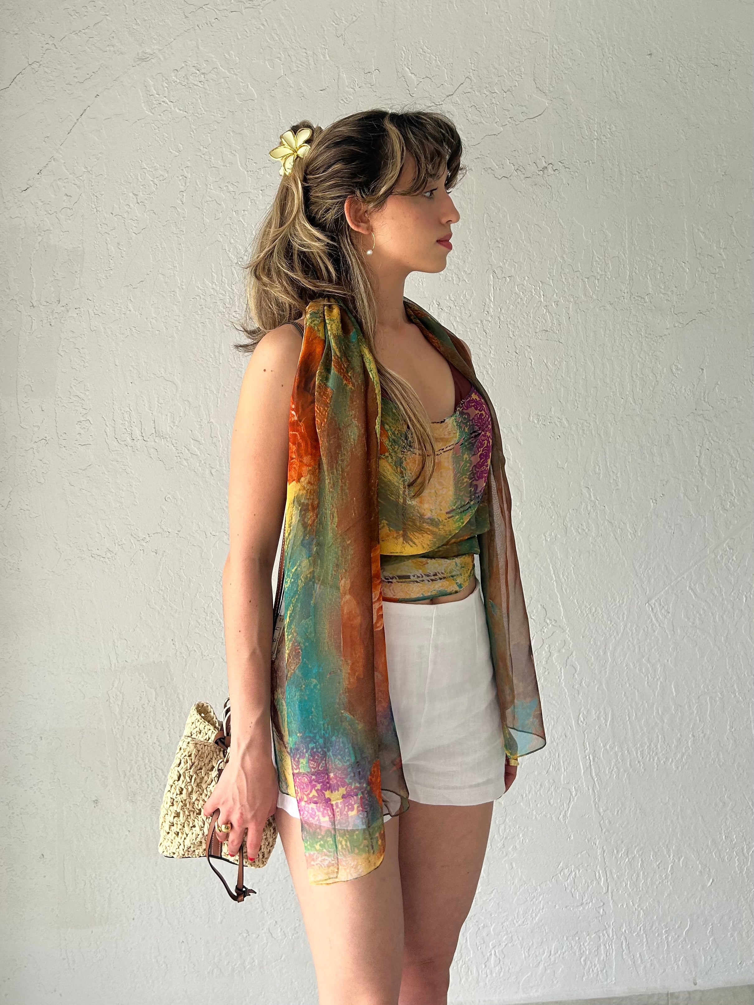 9-WAY CHIFFON PONCHO