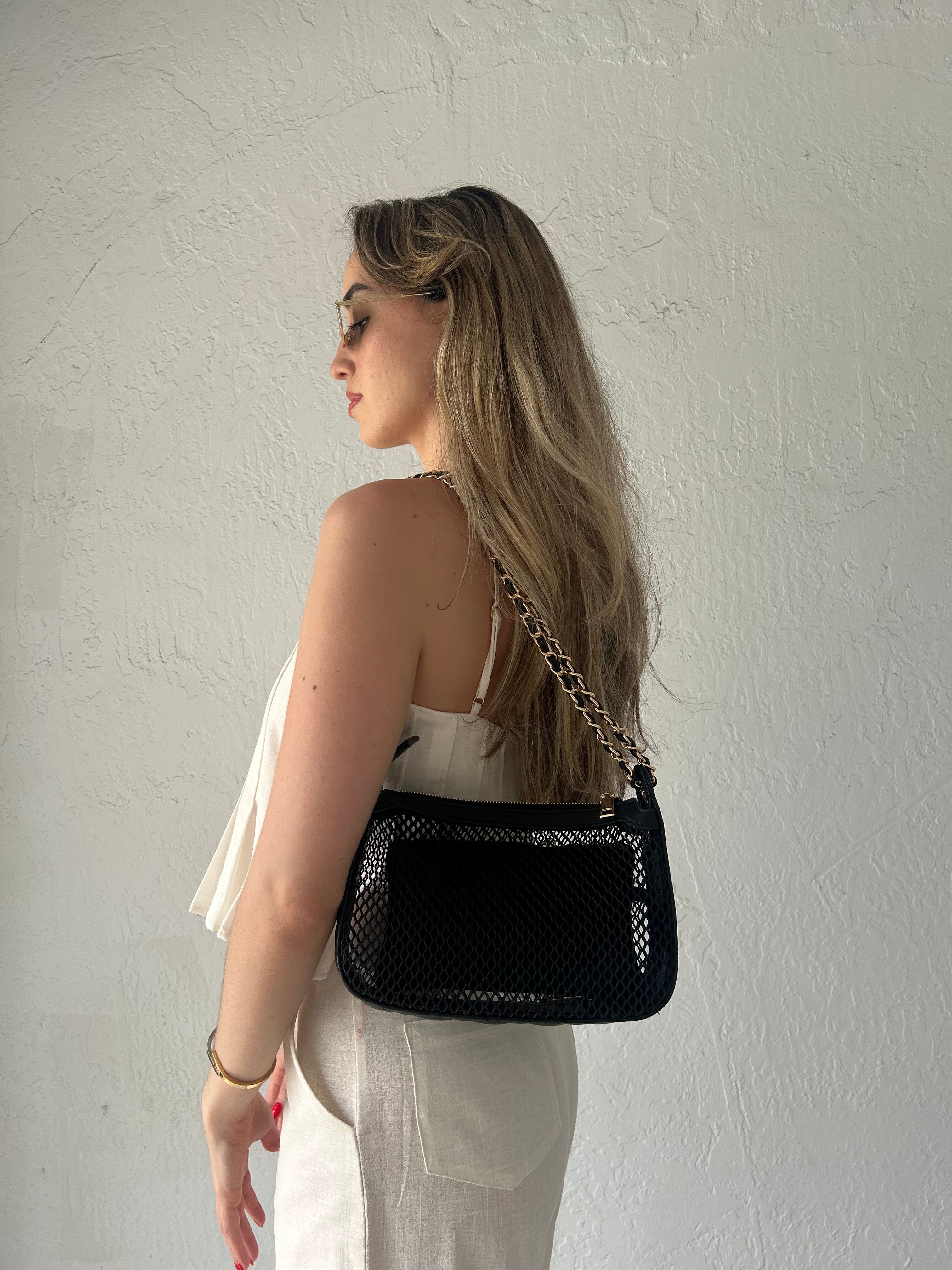 MESH CROSSBODY BAG
