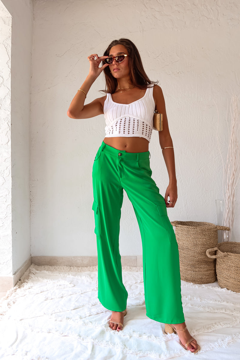 LUCKY YOU SATIN CARGO PANT