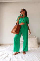 SUMMER PICNIC COTTON PANT SET