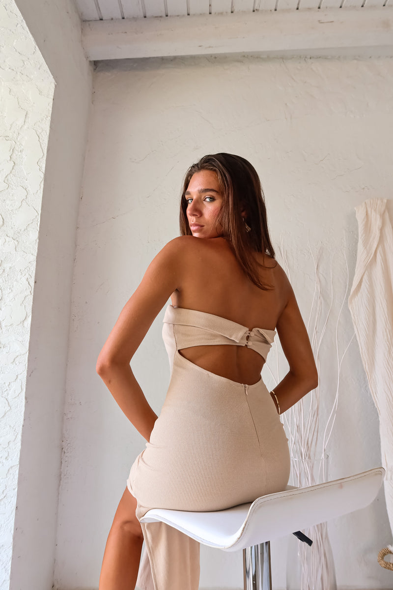 DESTINATION MIDI DRESS