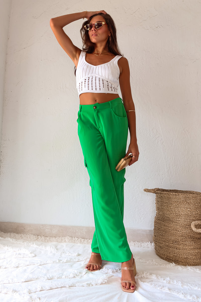 LUCKY YOU SATIN CARGO PANT