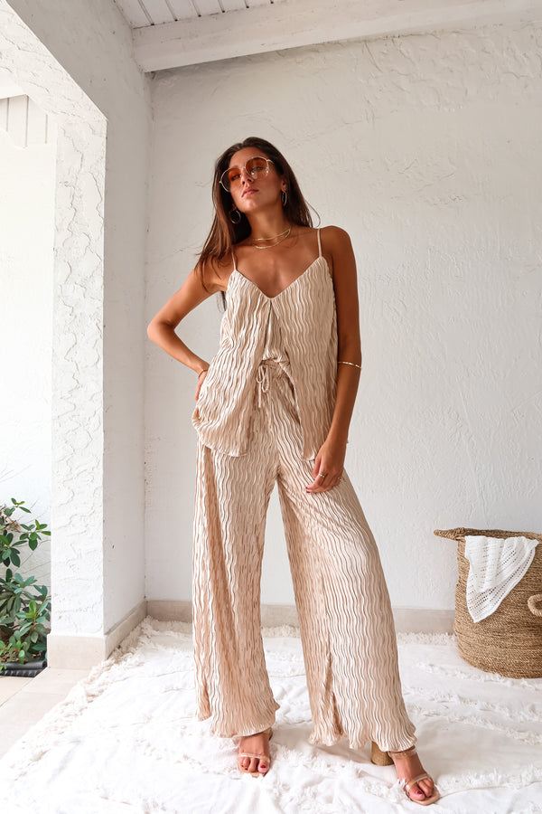 THE BREEZE PLISSE PANT SET