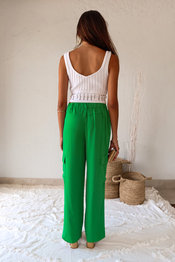 LUCKY YOU SATIN CARGO PANT