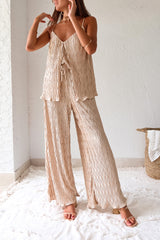 THE BREEZE PLISSE PANT SET