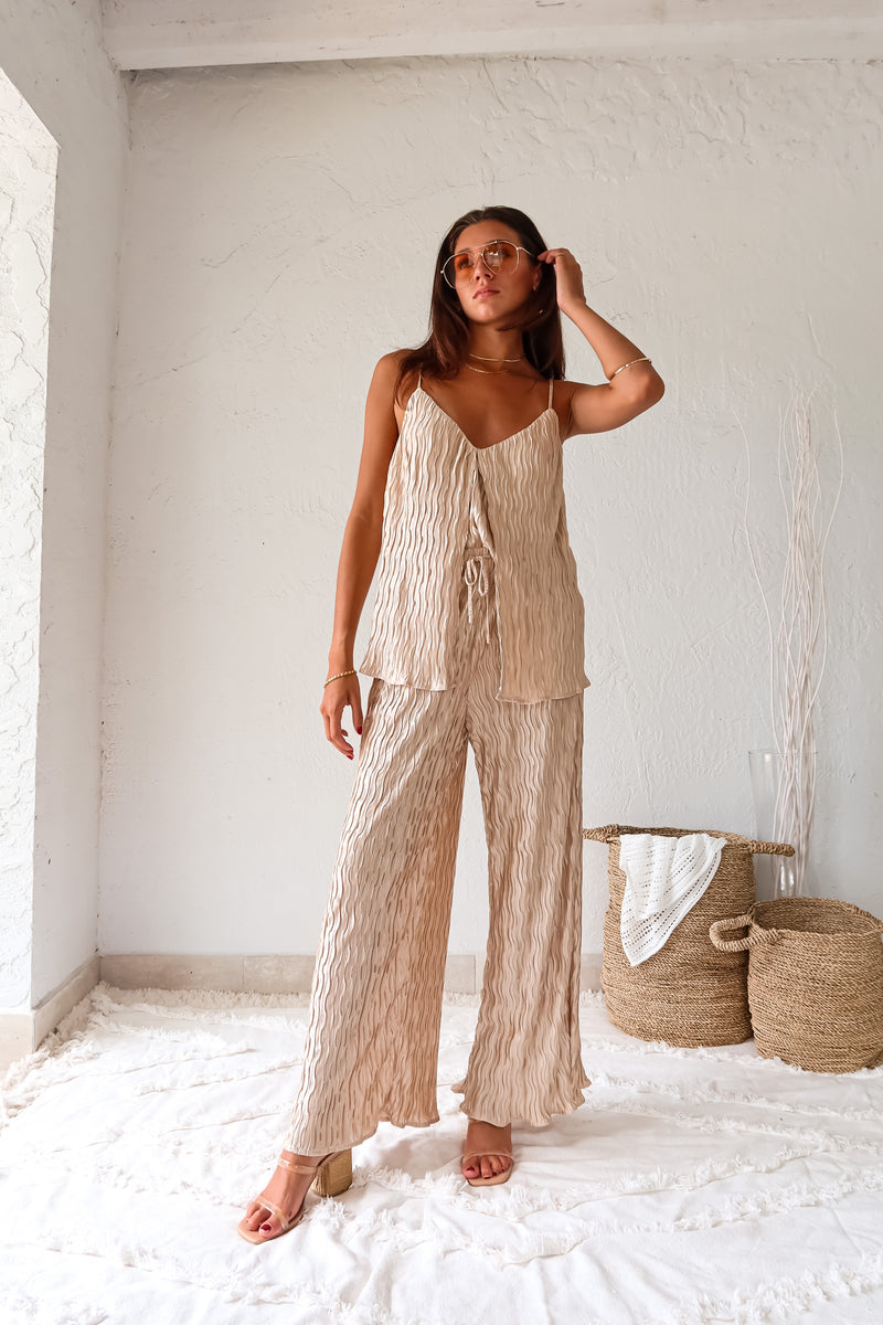 THE BREEZE PLISSE PANT SET