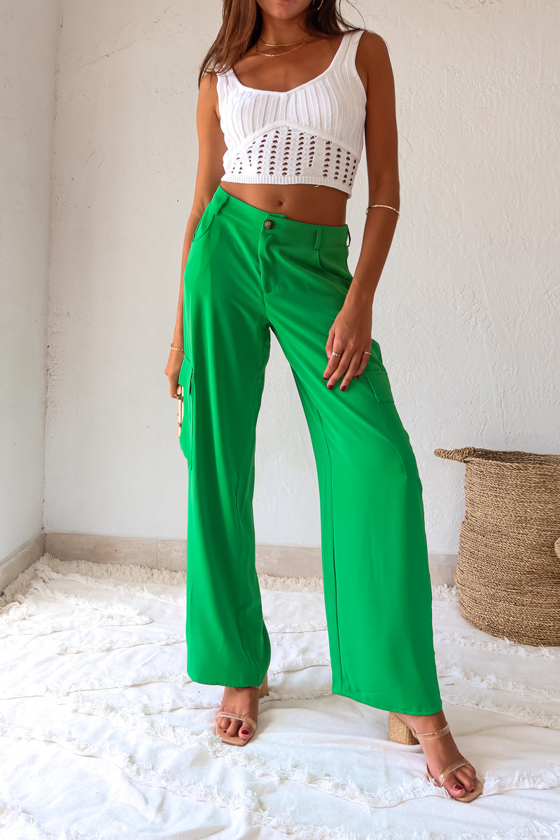 LUCKY YOU SATIN CARGO PANT