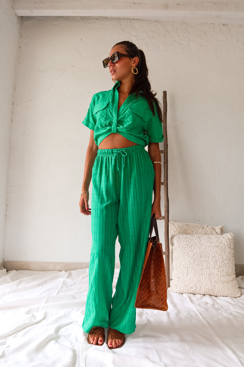 SUMMER PICNIC COTTON PANT SET
