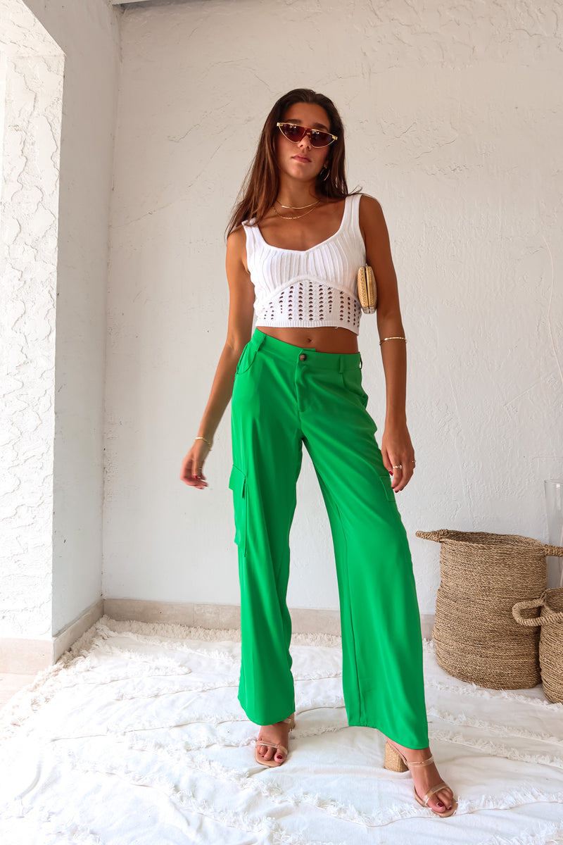 LUCKY YOU SATIN CARGO PANT