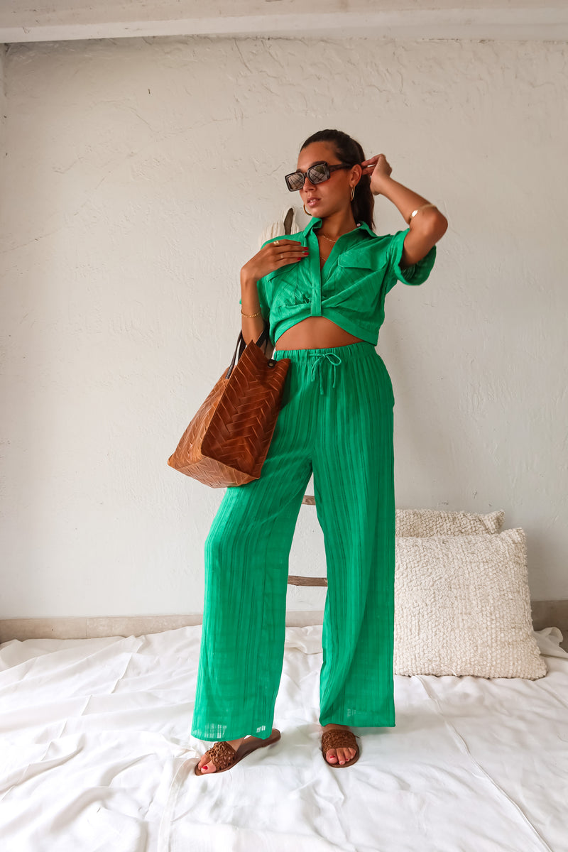 SUMMER PICNIC COTTON PANT SET