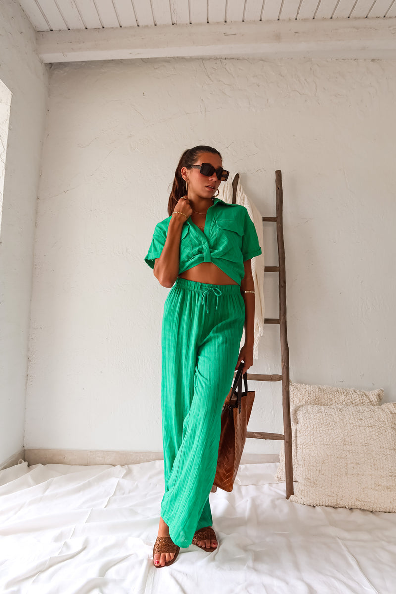 SUMMER PICNIC COTTON PANT SET