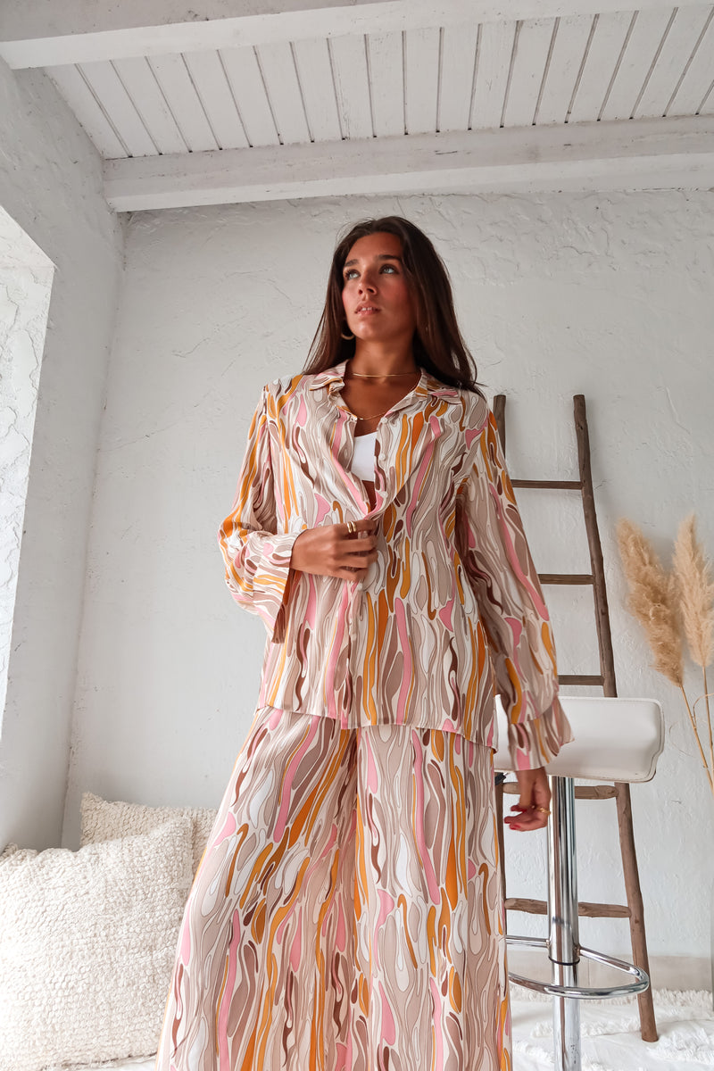 ROYAL SWIRL BLOUSE