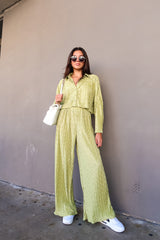 SWEET ESCAPE PLISSE PANT SET