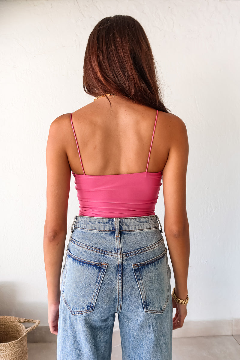 KARMA CAMI TOP - FUSHSIA
