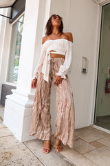 MAUVE DYE PALAZZO PANT