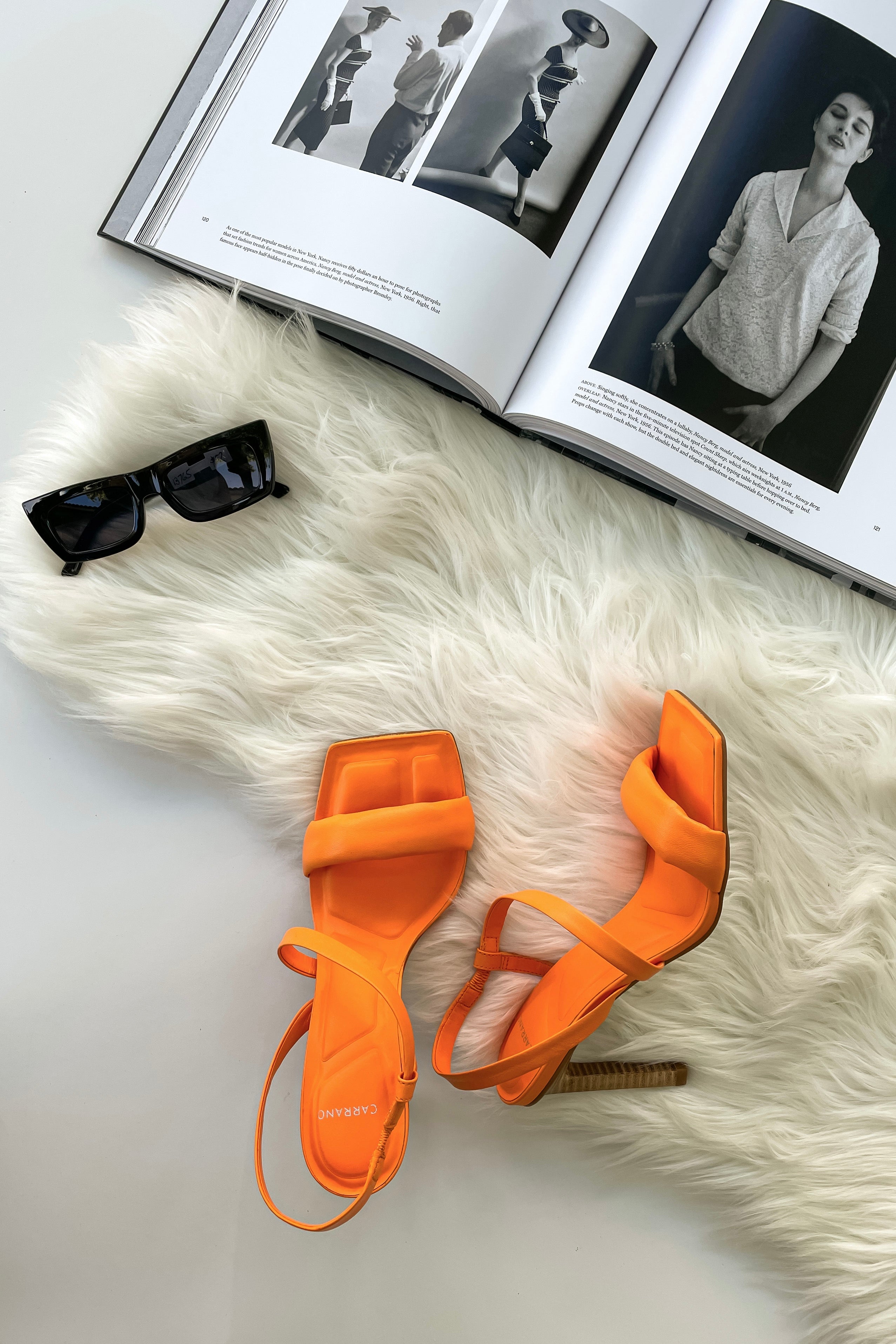 Step into style with the RIO SLING BACK HEEL. Crafted from super soft orange leather, these sling back heels add a pop of color to any outfit. With a wooden heel and true to size fit, these Brazilian-made heels are both comfortable and fashionable. No half sizes available.