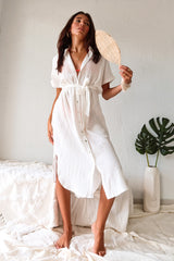 PACIFIC GAUZE SHIRT DRESS